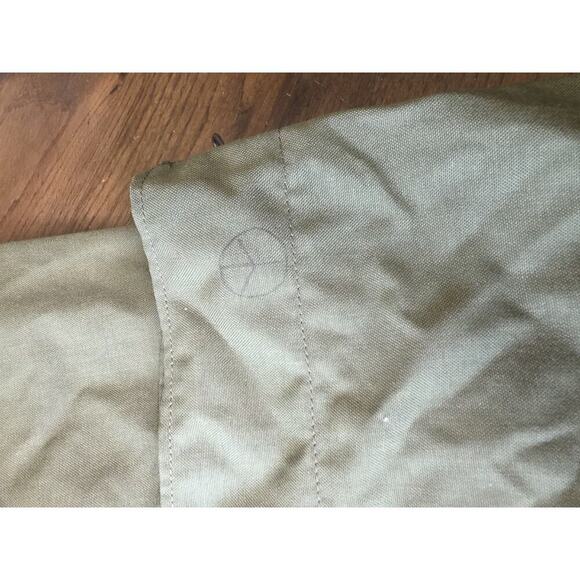 Vintage US Military Army Canvas Duffle Duffel Bag Distressed Patina Drawstring J - Picture 10 of 16